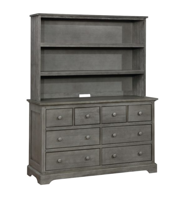 Charlie 8 Drawer Dresser (White, Espresso, Rustic Pecan, Graphite Grey, Weathered Grey)