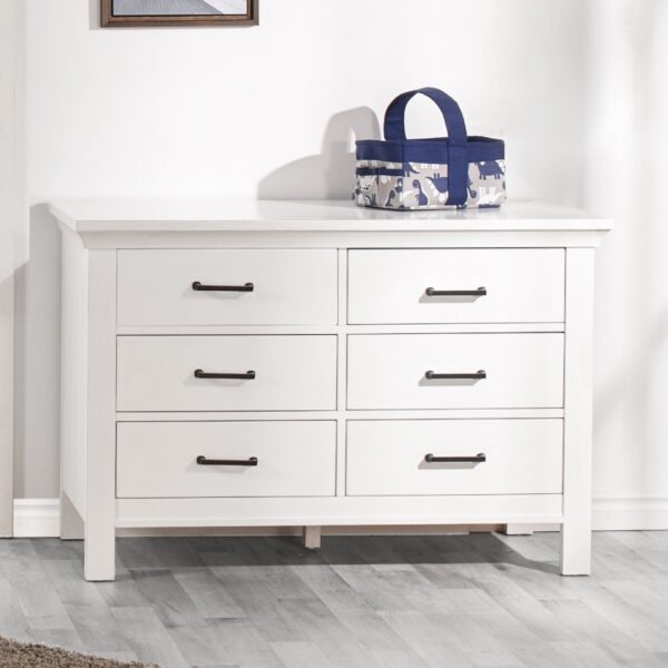 Cleo Double Dresser (Vintage White & Distressed Grey) - Image 2