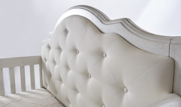 Crystal Forever Convertible Crib (Vintage White and Granite) - Image 2