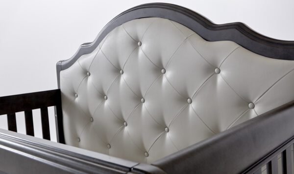 Crystal Forever Convertible Crib (Vintage White and Granite) - Image 6
