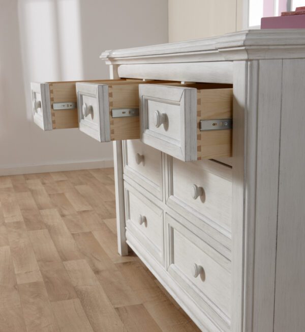 Crystal Double Dresser (Vintage White and Granite) - Image 6