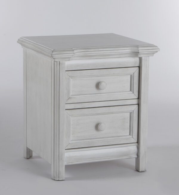 Crystal Nightstand (Vintage White and Granite) - Image 2