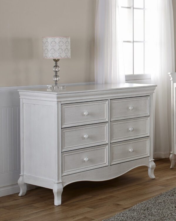 Diamond Double Dresser in Vintage White