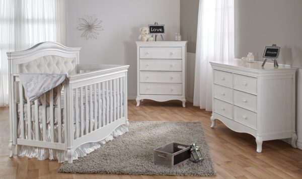 Diamond Forever Convertible Crib in Vintage White - Image 2
