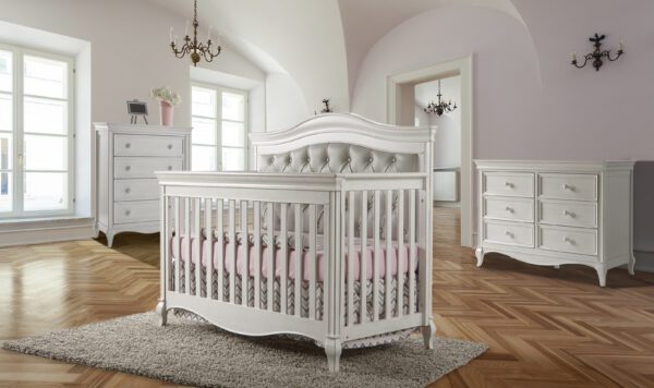 Diamond Forever Convertible Crib in Vintage White