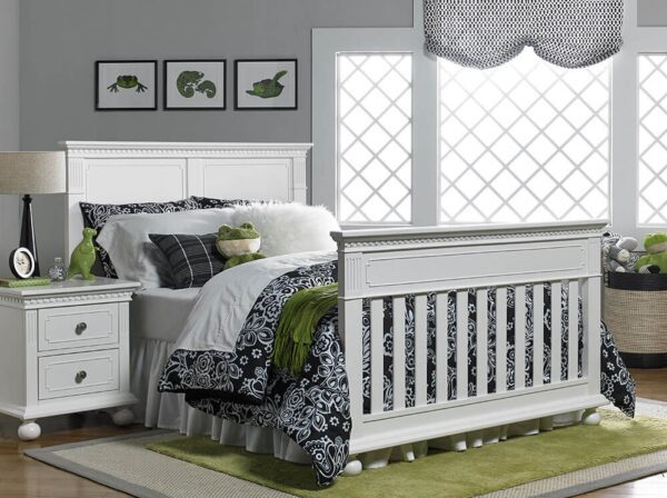 Dolce Babi Naples Full Panel Convertible Crib in Snow White - Image 3