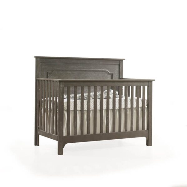 NEST Juvenile Emerson “5-in-1” Convertible Crib (Sugar Cane, Owl, White, Grigio) - Image 2