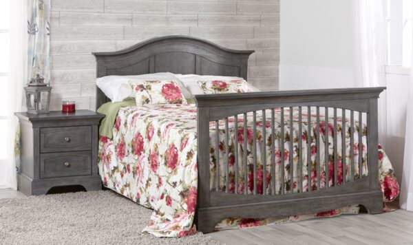 Emma Forever Convertible Crib (Distressed Granite, Stone and Vintage White) - Image 7