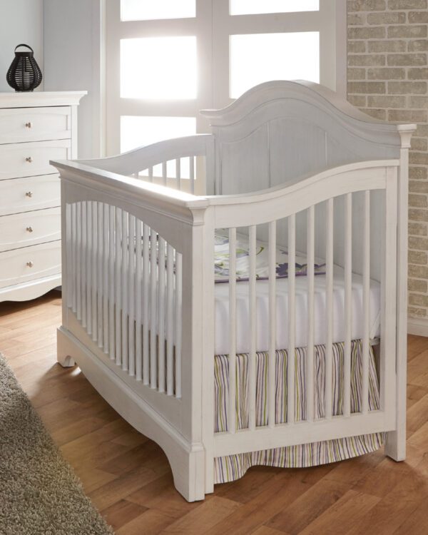Emma Forever Convertible Crib (Distressed Granite, Stone and Vintage White) - Image 2