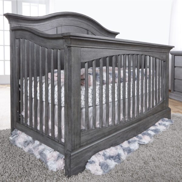 Emma Forever Convertible Crib (Distressed Granite, Stone and Vintage White) - Image 5