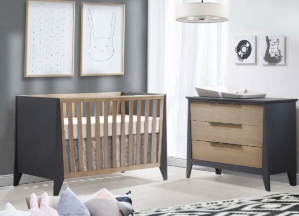 NEST Flexx Classic Crib (White/Natural Wheat, Graphite/Natural Wheat and All White) - Image 4