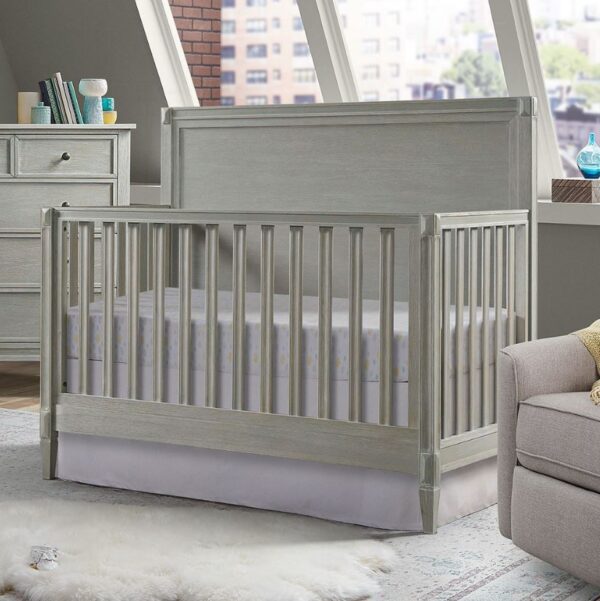 Heaven 4-in-1 Convertible Crib in Washed Grey