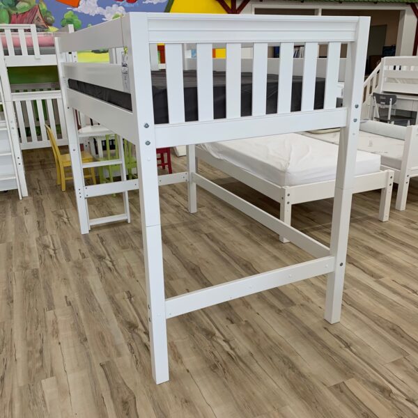 Maxtrix Twin Size Mid-Loft Bed with Straight Ladder - Image 3