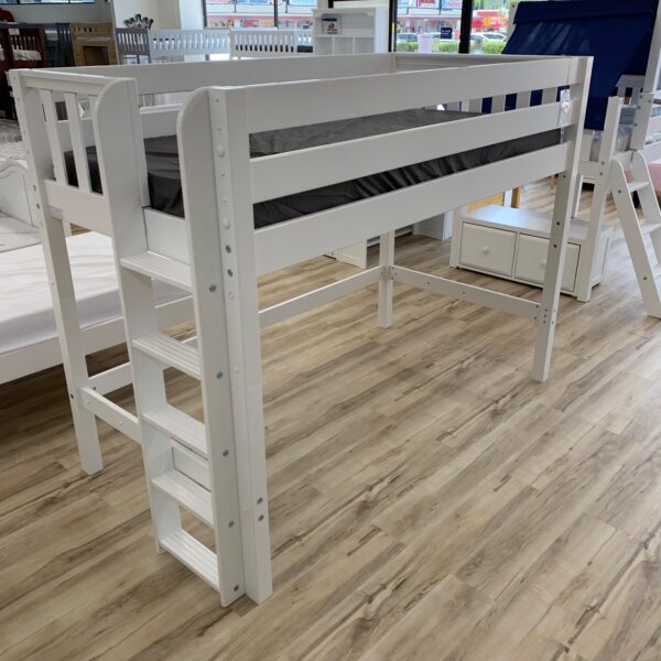 Maxtrix Twin Size Mid-Loft Bed with Straight Ladder - Image 2