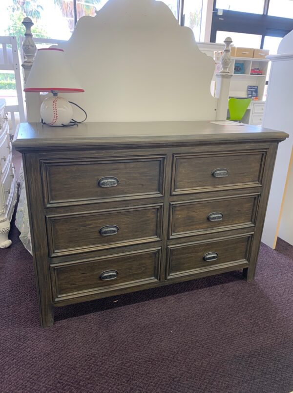 Millenium USA Custom 6 Drawer Dresser in Weathered Brown/Grey