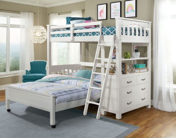 Kenwood Twin Size Loft in Distressed White - Image 3