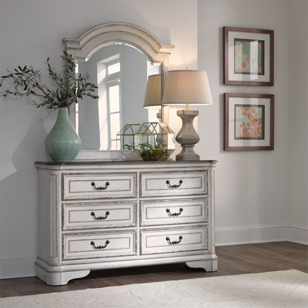 Le Grand 6 Drawer Dresser in Antique White
