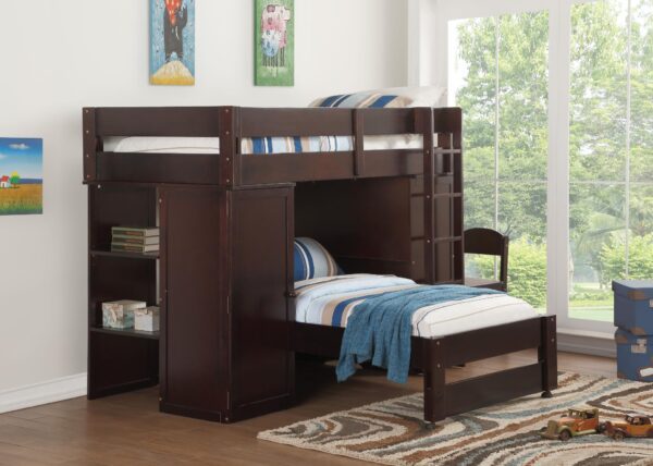 Len Twin Size Loft Bed and Twin Size Bed - Image 2
