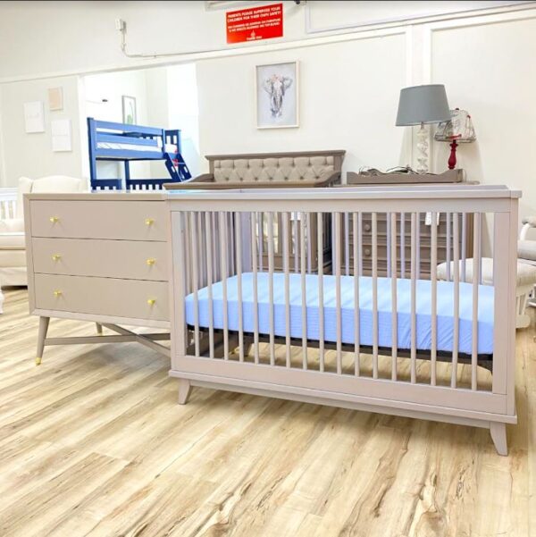 Mid Century Crib & Dresser