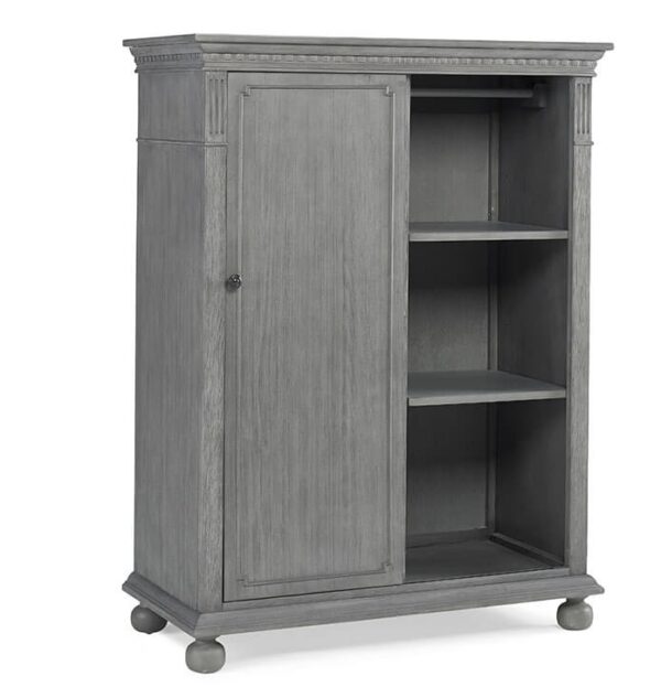 Dolce Babi Naples Curved Upholstered Crib in Nantucket Grey - Image 8