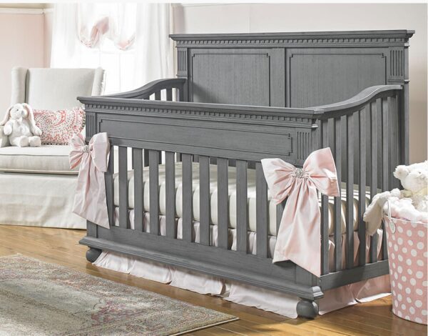 Dolce Babi Naples Full Panel Crib in Nantucket Grey - Image 2