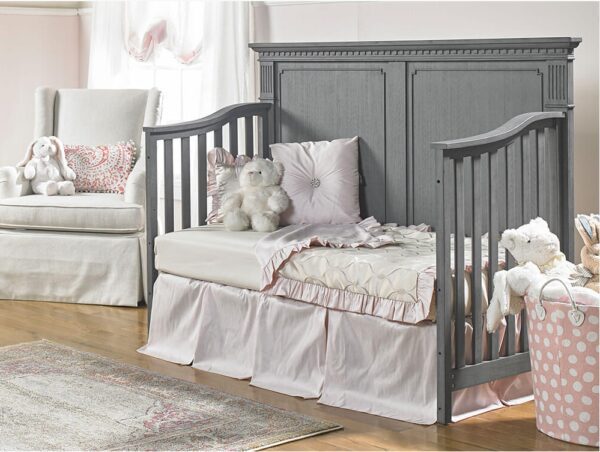 Dolce Babi Naples Full Panel Crib in Nantucket Grey - Image 4