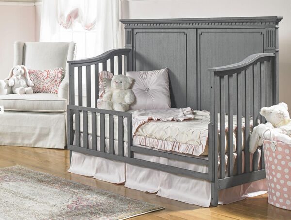 Dolce Babi Naples Full Panel Crib in Nantucket Grey - Image 3