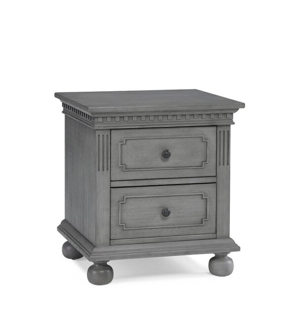 Dolce Babi Naples Nightstand (Nantucket Grey & Snow White)