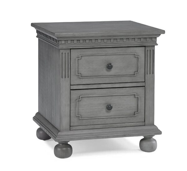 Dolce Babi Naples Curved Upholstered Crib in Nantucket Grey - Image 11