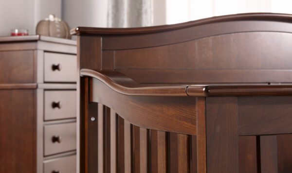 Nico Forever Convertible Crib (White and Mocacchino) - Image 5