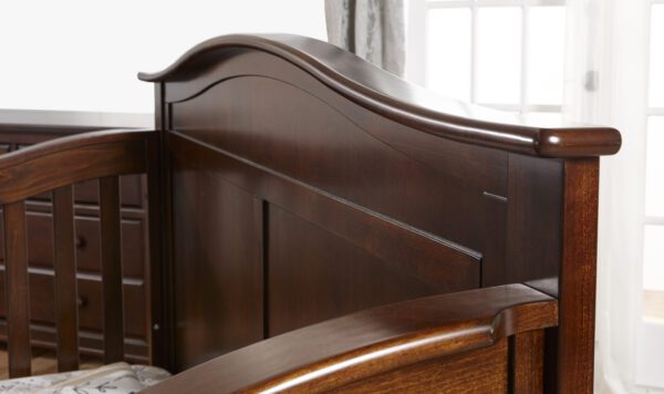 Nico Forever Convertible Crib (White and Mocacchino) - Image 6