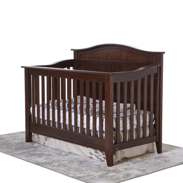 Nico Forever Convertible Crib (White and Mocacchino) - Image 4