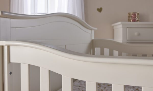 Nico Forever Convertible Crib (White and Mocacchino) - Image 2