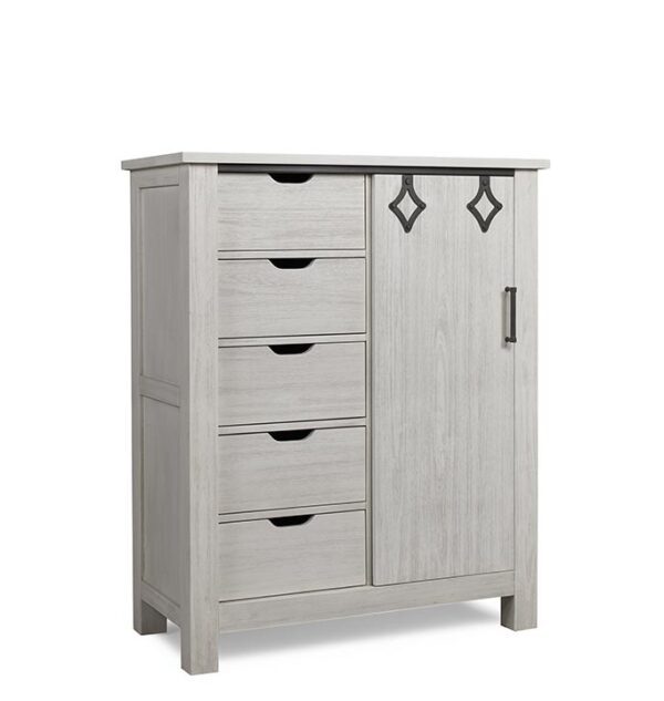 Nikki Lifetime 4-in-1 Straight Panel Convertible Crib in Weathered White - Image 7
