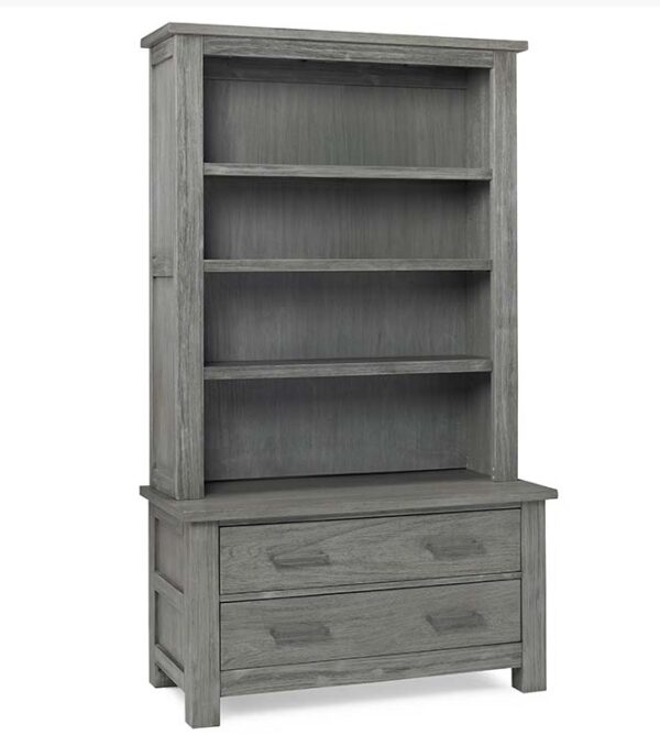 Nikki Lifetime 4-in-1 Straight Panel Convertible Crib in Distressed Grey - Image 5