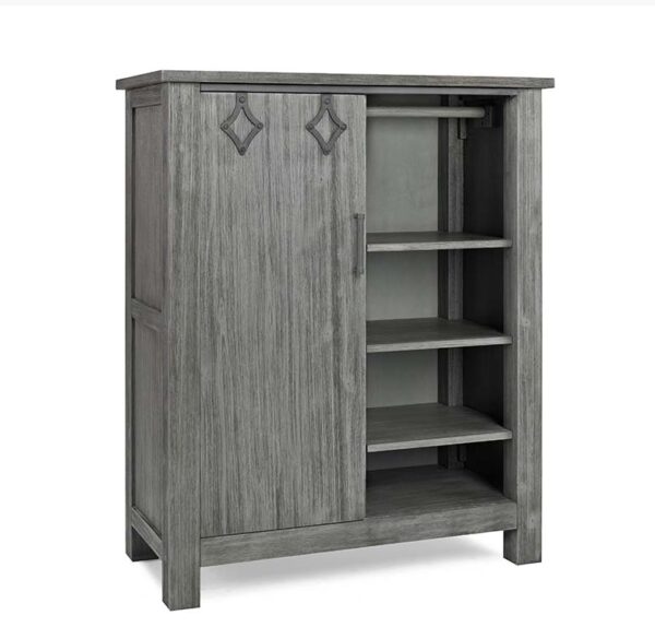 Nikki Lifetime 4-in-1 Straight Panel Convertible Crib in Distressed Grey - Image 7