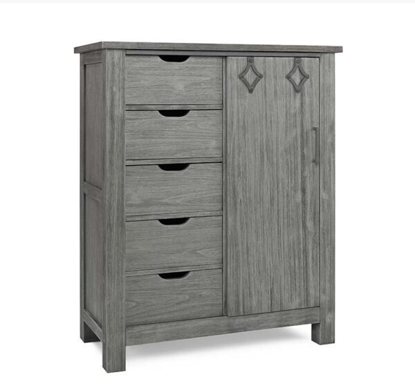 Nikki Lifetime 4-in-1 Straight Panel Convertible Crib in Distressed Grey - Image 6
