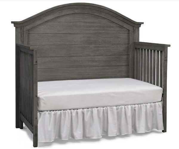 Nikki Collection 4-in-1 Convertible Crib in Distressed Grey - Image 4