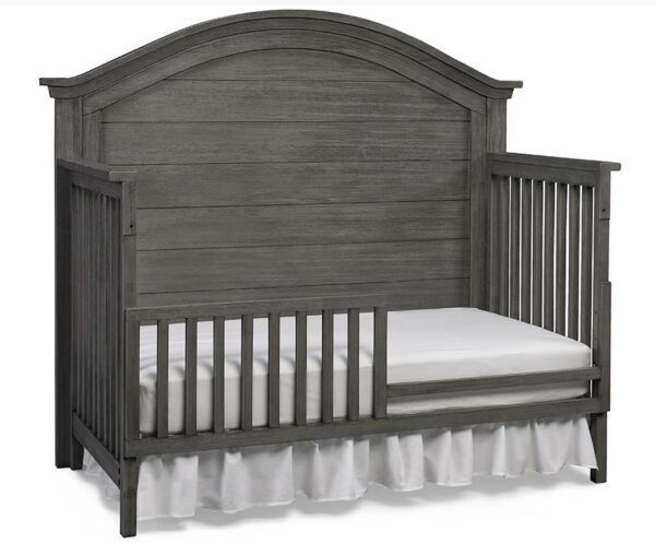 Nikki Collection 4-in-1 Convertible Crib in Distressed Grey - Image 3