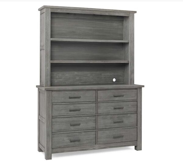 Nikki Lifetime 4-in-1 Straight Panel Convertible Crib in Distressed Grey - Image 9