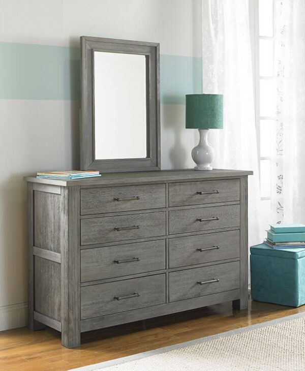 Nikki Collection 4-in-1 Convertible Crib in Distressed Grey - Image 6