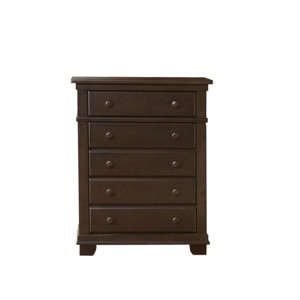 Toro 5 Drawer Dresser (Distressed Granite, Mocacchino, Slate, Stone and White) - Image 4