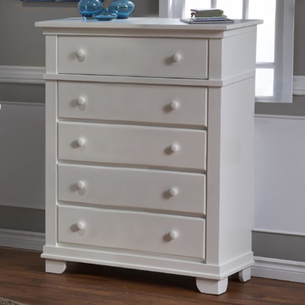 Toro 5 Drawer Dresser (Distressed Granite, Mocacchino, Slate, Stone and White)
