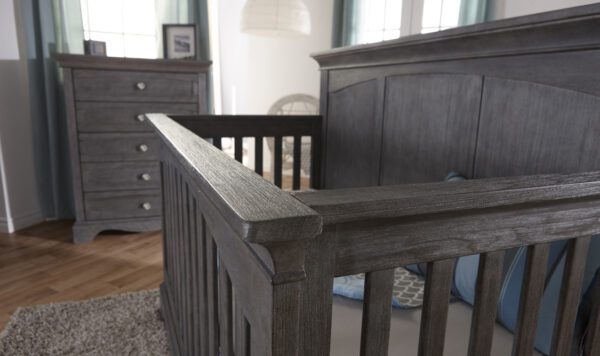 Regina Forever Convertible Crib (Distressed Granite and Vintage White) - Image 6