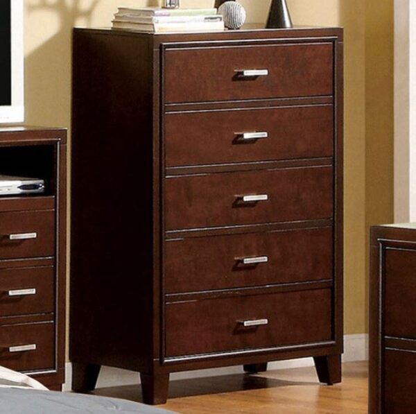 Rico Chest of Drawers (Espresso, Brown Cherry, White & Gray) - Image 4