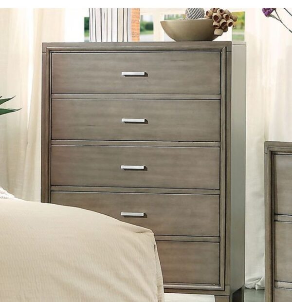 Rico Chest of Drawers (Espresso, Brown Cherry, White & Gray) - Image 2
