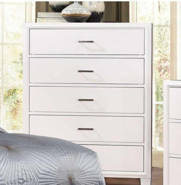 Rico Chest of Drawers (Espresso, Brown Cherry, White & Gray)