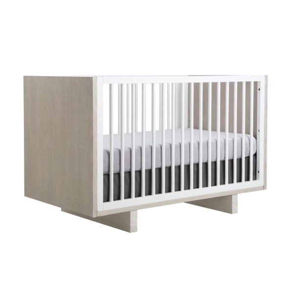 Rya 3-in-1 Convertible Crib (Grey Mist and Dark Ash) - Image 2