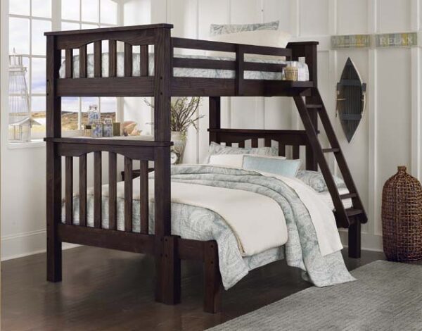 Kenwood Collection Twin over Full Bunk Bed in Espresso - Image 2