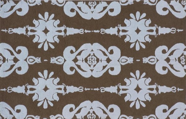 Baby Damask Baby Blue Rug